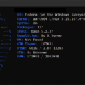 Fedora Linux 42 WSL